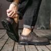 Men's Hand-stitched Leather Shoes Outdoor Casual Shoes