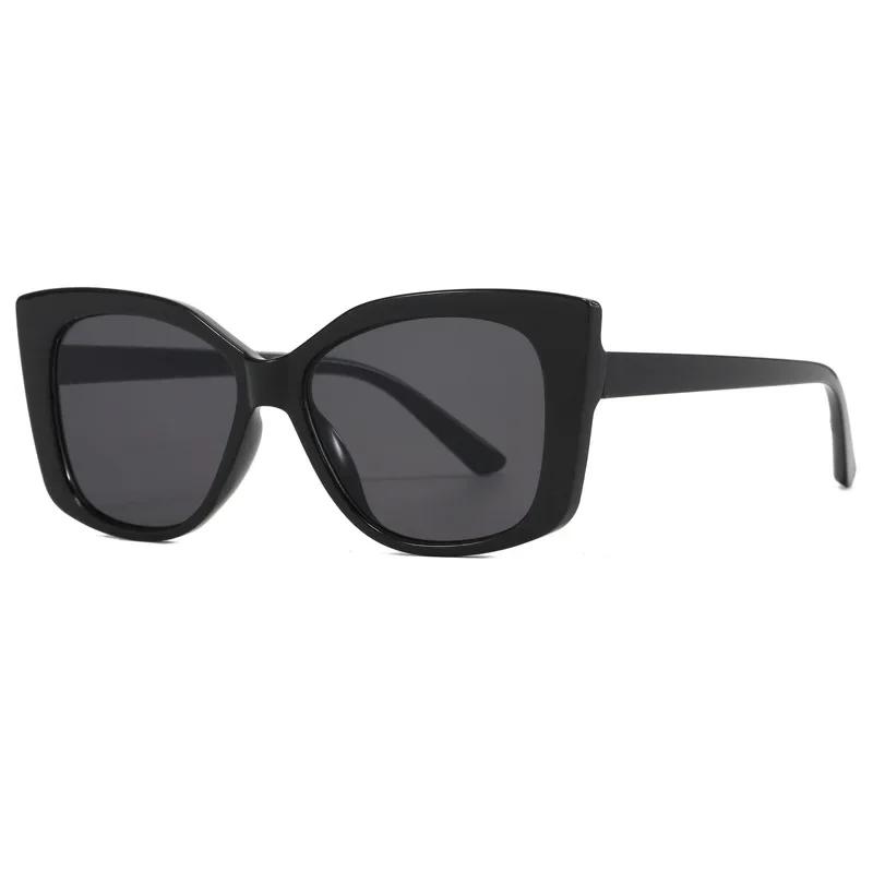 Outdoor Square Frame Cat Eye Sunglasses Women Men Vintage Retro Sun Glasses Mirror Black Colors Designer Brand Fashion