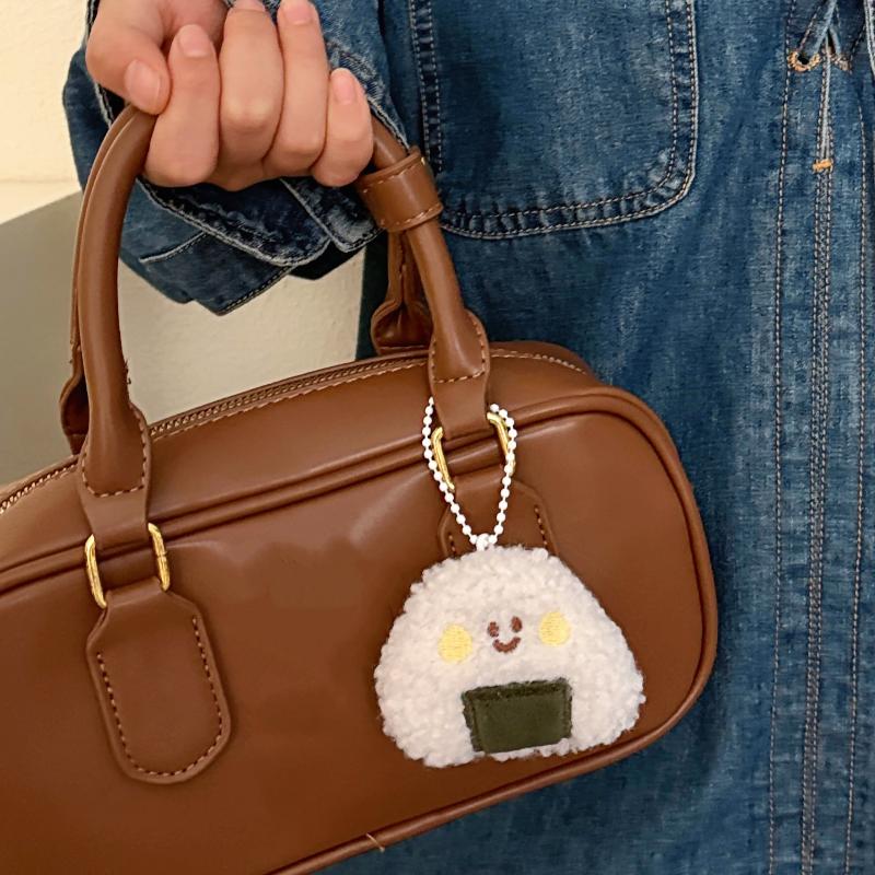 Cute Plush Delicious Food Keychain Sushi Hanging Ornaments Backpack Pendant Decoration Accessories Creative Doll Keyring Gift