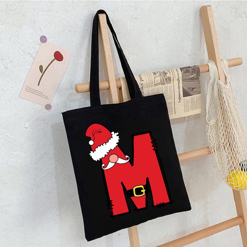 26 Letter Printed Shoulder Bag Commuting To Work Portable Tote Bag