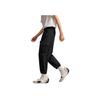 Li-Ning Basketball Series Sports Minimalist Solid Color Drawstring Cuffed Casual Pants Men Bottoms Black AKQV001-1