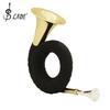Brass B-flat French Horn Set: Gold Mini Horn with Stand