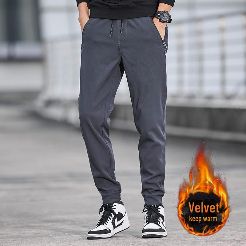 Men's and Women's Winter Soft Shell Fleece-Lined Waterproof Windproof Trousers