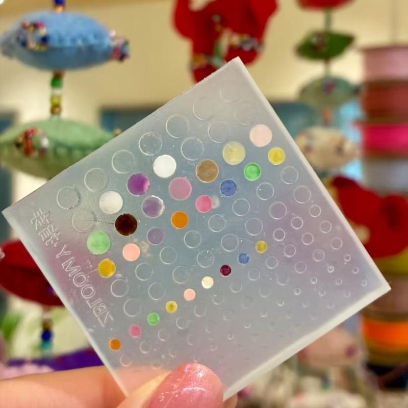 Diy Nail Glitter Silicone Nail Art Carving Mold Nail Art Decoration Transparent Template Design For Creative Manicure Charms