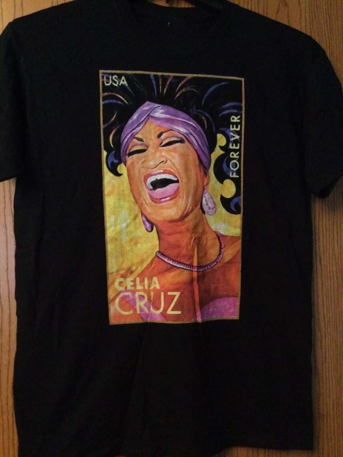 Hot Trend Celia Cruz Black Color 100% Cotton T Shirt Gift For Fan S