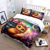 Whimsical Cosmic Kittens' Charm Bedding Sets Duvet Covers Pillowcases(1* Duvet Cover 2* Pillowcases Without Duvet Insert)