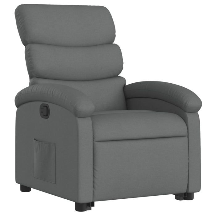 VidaXL Recliner Dark Grey Fabric, Reclining Chair, Recliner for Elderly, Lift Chair 3203979