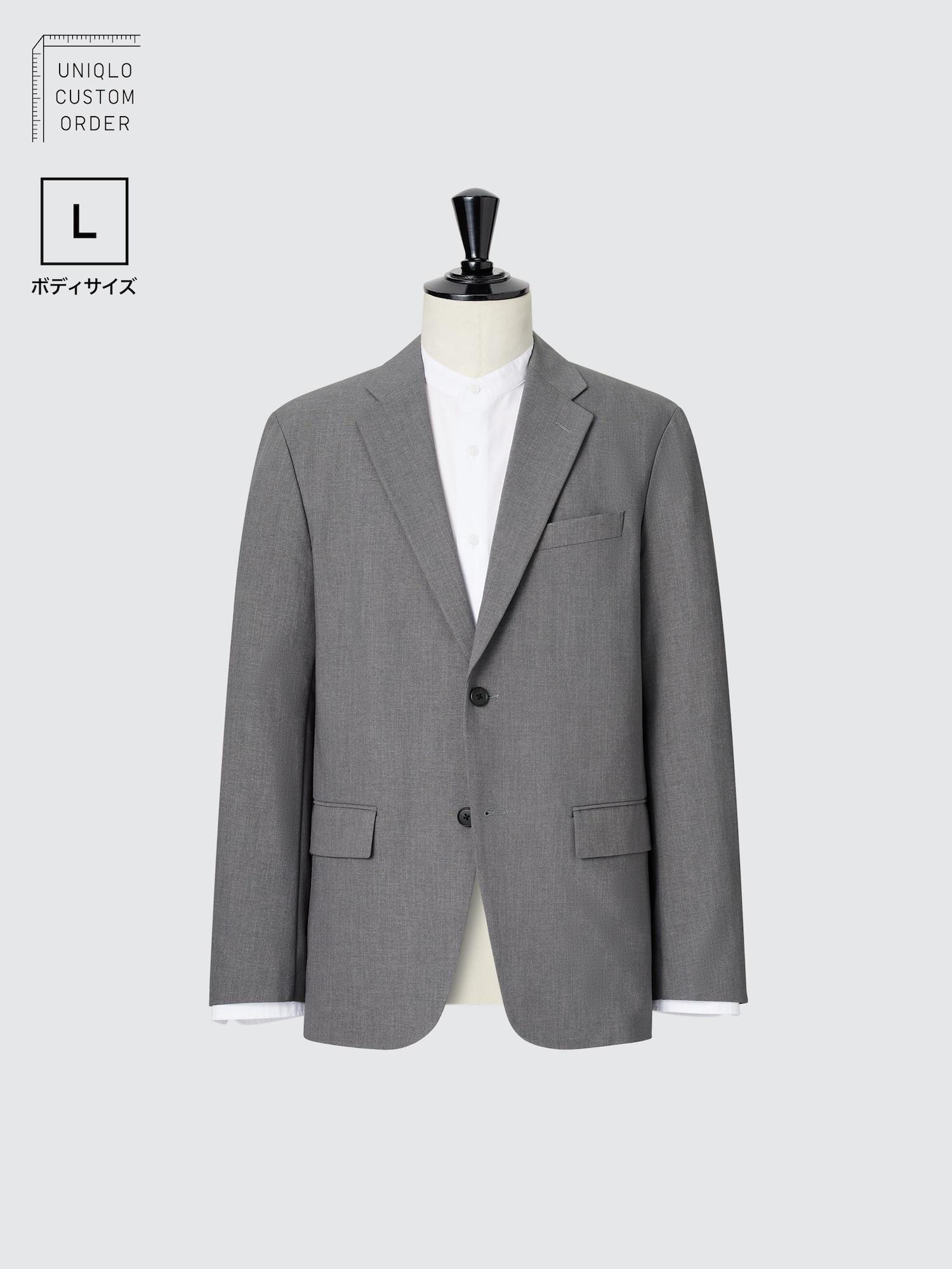 

UNIQLO ЯПОНИЯ Впечатляющая куртка, эластичная шерстяная куртка в двух направлениях, размер L, длина 70-74 см, длина рукава 58-64 см, можно подобрать 05 GRAY/74