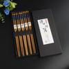 Household Family Japanese Style Dietary Tool Dinnerware Bamboo Chopsticks Sushi Utensils Tableware