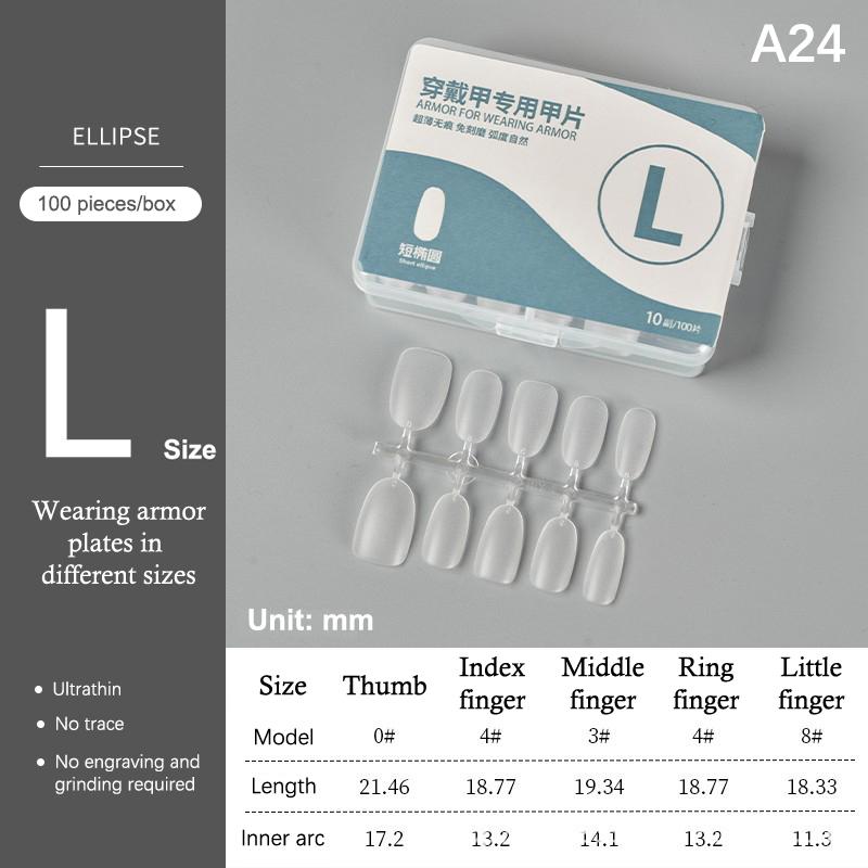 100Pcs/Box Matte Fake Nails No Polishing Press On False Nails Medium Short Design High Matt Soft Gel Nail Tips For Extension