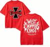 West Coast for Fan Gift Tshirt Unisex Women Harajuku OversizedUnisex Short Sleeve Streetwear high quality Couples Classic