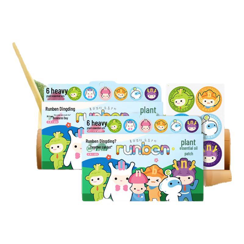 RUNBEN Наружные детские мультяшные патчи с эфирными маслами