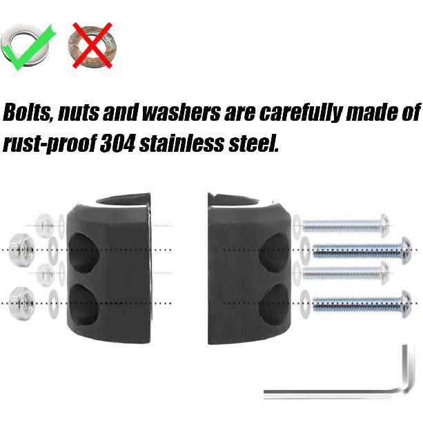 Car Rubber Winch Stopper For ATV UTV Truck, Cable Saver Hook Stopper Line For Synthetic Rope, Bump Shock Saver Dampener With Stainless Steel Screw