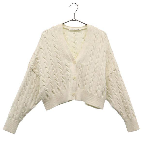 

Alexander Wang Long sleeve Short knit cardigan white Women Used