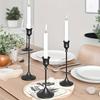 Vintage And Elegant Aluminum Tabletop Candlesticks Suitable For Valentine'S Day And Wedding Decorations
