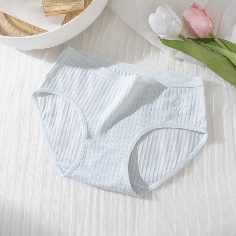 Damen-Slip, nahtlos, mittlere Taille, dünne, atmungsaktive Unterwäsche