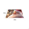 Christmas Door Mat Santa Claus Area Rug Farmhouse Runner Rugs for Dining Room,