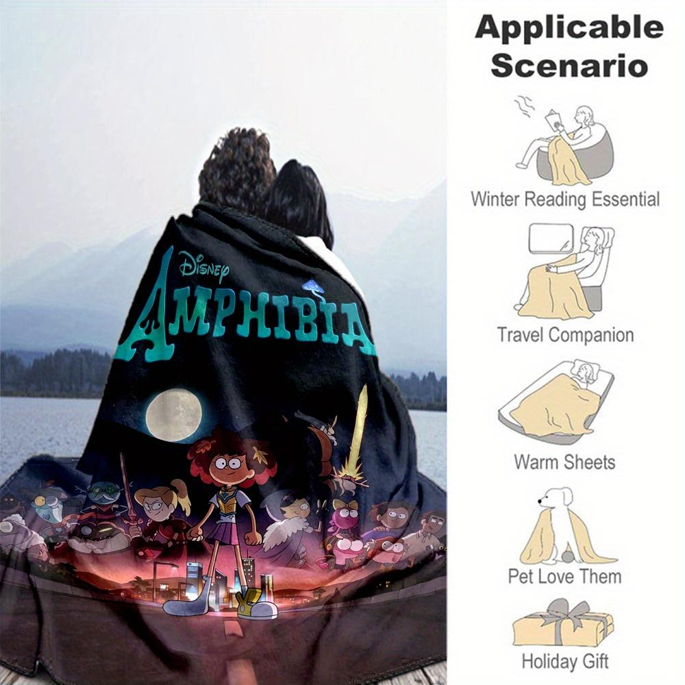 1pc, Disney Amphibia Anne Boonchuy Blanket, Soft Throw Blanket for Bed, Couch, Sofa, Perfect Gift for Room Decor