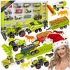 Trekker Trekker Machines Landbouwvoertuigen Oogstmachine Grote Boer Set