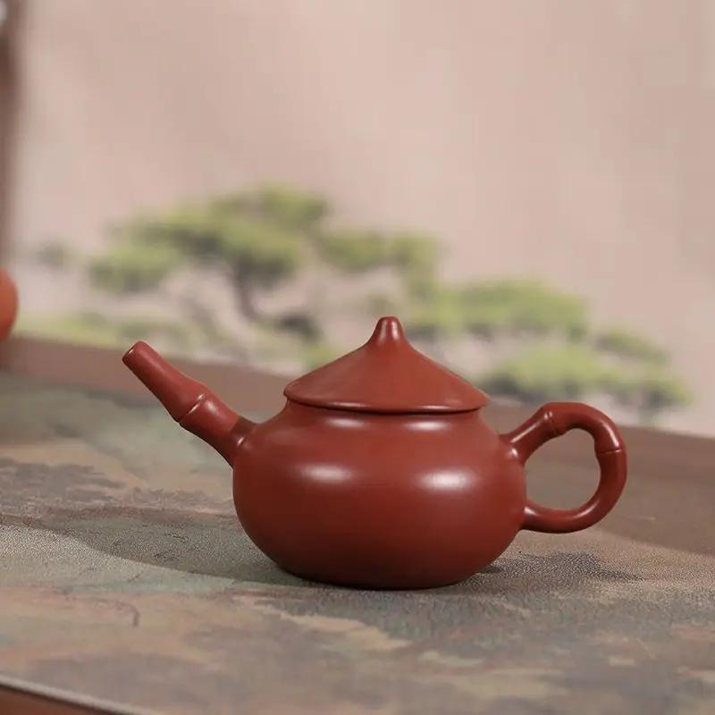 120cmYixing Handmade Purple Clay Teapots Ball Shaped Infuser Xishi Tea Pot Beauty Kettle Customized Zisha Tea Set Authentic