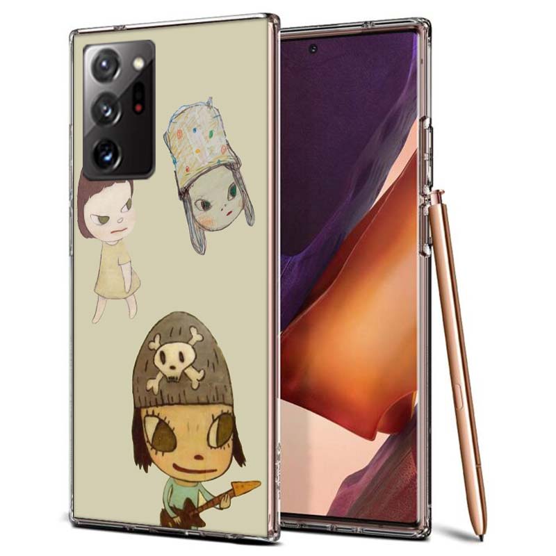 Süße Nara Yoshitomo Kunst Handyhülle für Samsung A55 A35 A25 A15 A07 A05S A16 A17 A26 A36 A37 A56 A57 Galaxy Note 20 10 A50S A71 A