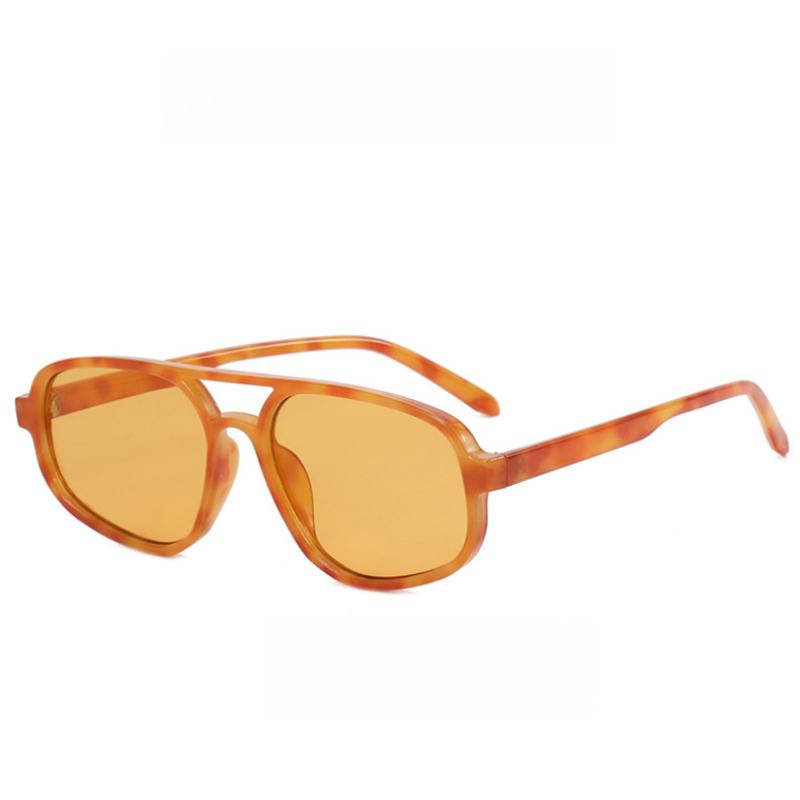 Double Beam Irregular Retro Style Ladies Fashion Sunglasses Spring Summer Bright Vacation Atmosphere Beach Accessories