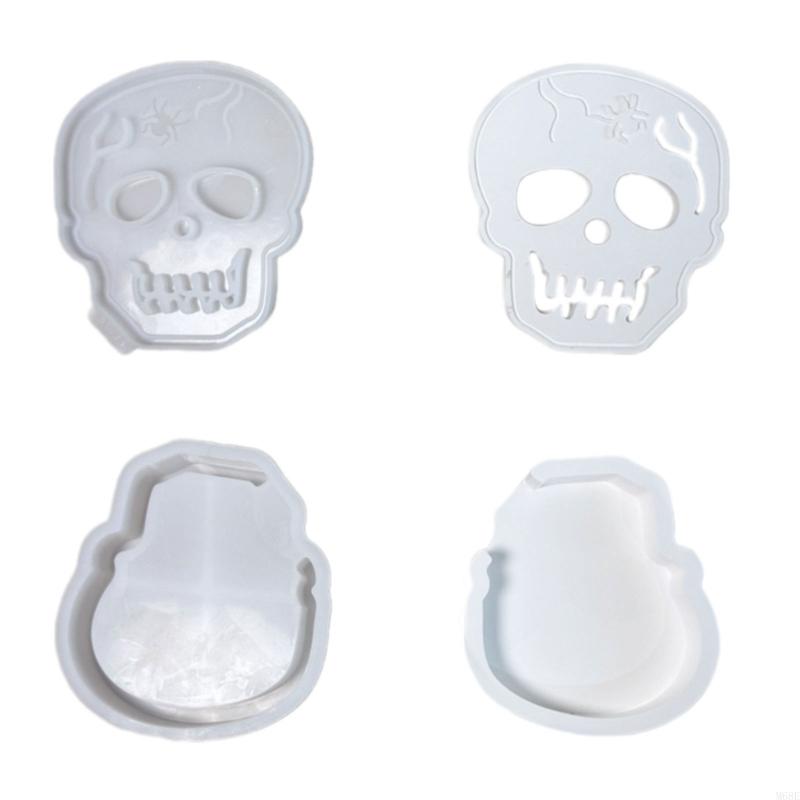 Skull Silicone Mould for Epoxy Resin Handmade Soap Home Decoration M68E