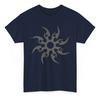 Koszula Unisex Bawełna Oversize Duży Rozmiar Camisa Two Time, Camisa Symbol Słońca Plemienne Opuszczony