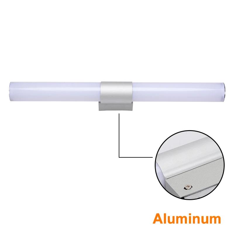 

Настенный светильник 16 Вт 85-265 В светодиодный алюминиевый светильник водонепроницаемый светодиодный трубчатый современный акриловый настенный светильник для ванной комнаты настенный декор 40CM&Cool white