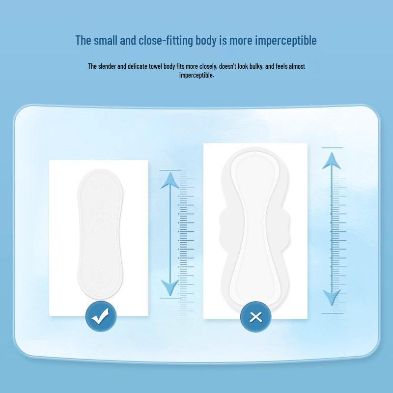 Bei Shun Soft Cotton Liner: Ultra-thin, Breathable, Skin-friendly, Seamless 155mm Sanitary Napkins, 6 Boxes for Daily Use.