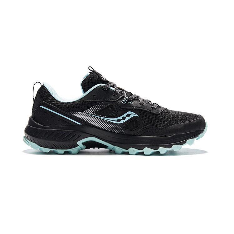 Saucony Excursion Comfortable Non-Slip Rebound Low-Top Trail Running Shoes Women sneaker Black Blue S10744-56