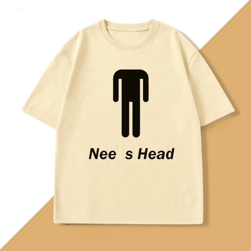 Needs Head Funny T-shirt Humor Tee Cotton Short Sleeve Round Neck Tshirt Casual Short Sleeves Autumn Cotton Breathable Tshirt