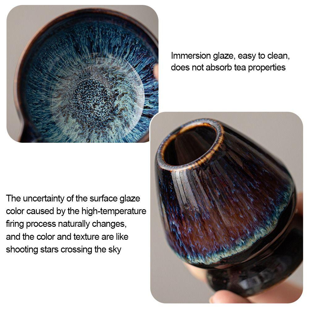 Ceramic Matcha Bowl Set Kiln Discoloration Smooth Matcha Whisk Stand High Temperature Resistant Large Capacity Tea Ceremony Tool