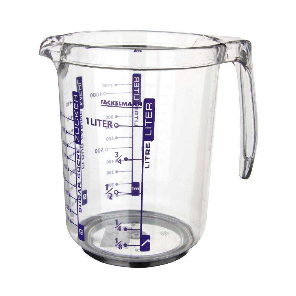 Measuring Cup 1L Made of High Quality Plastic Fackelmann Ref. 41355
