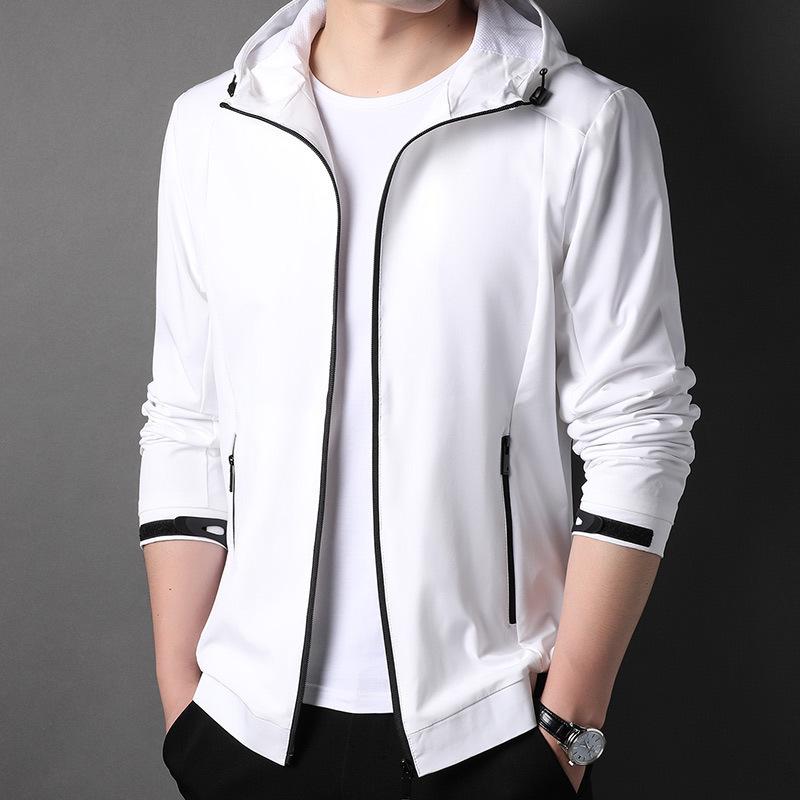 2025 Autumn/Winter Men's Trendy Hooded Jacket: Casual Zipper Top for Middle-Aged Fashion
