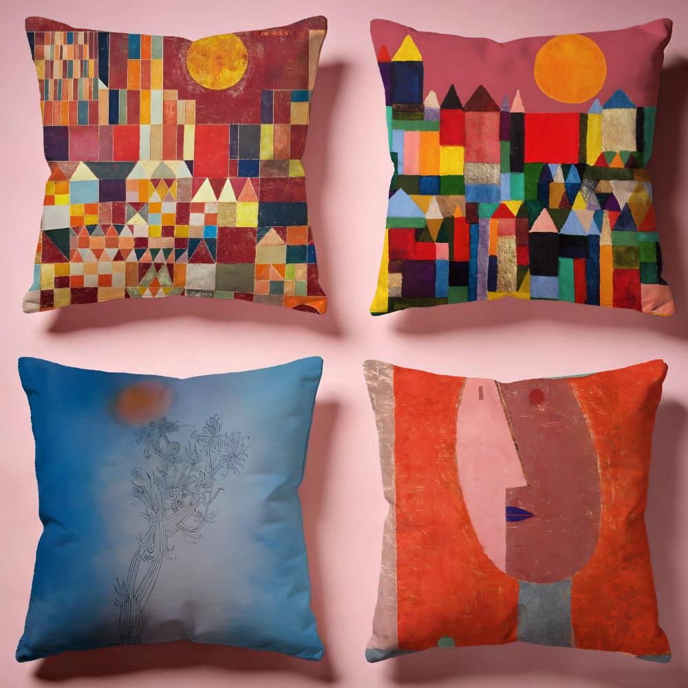 Stylish Ppaul Kleeew Cushion Cover Comfortable Durable Pillow Cover MultiScene for Home Office Car Sofa