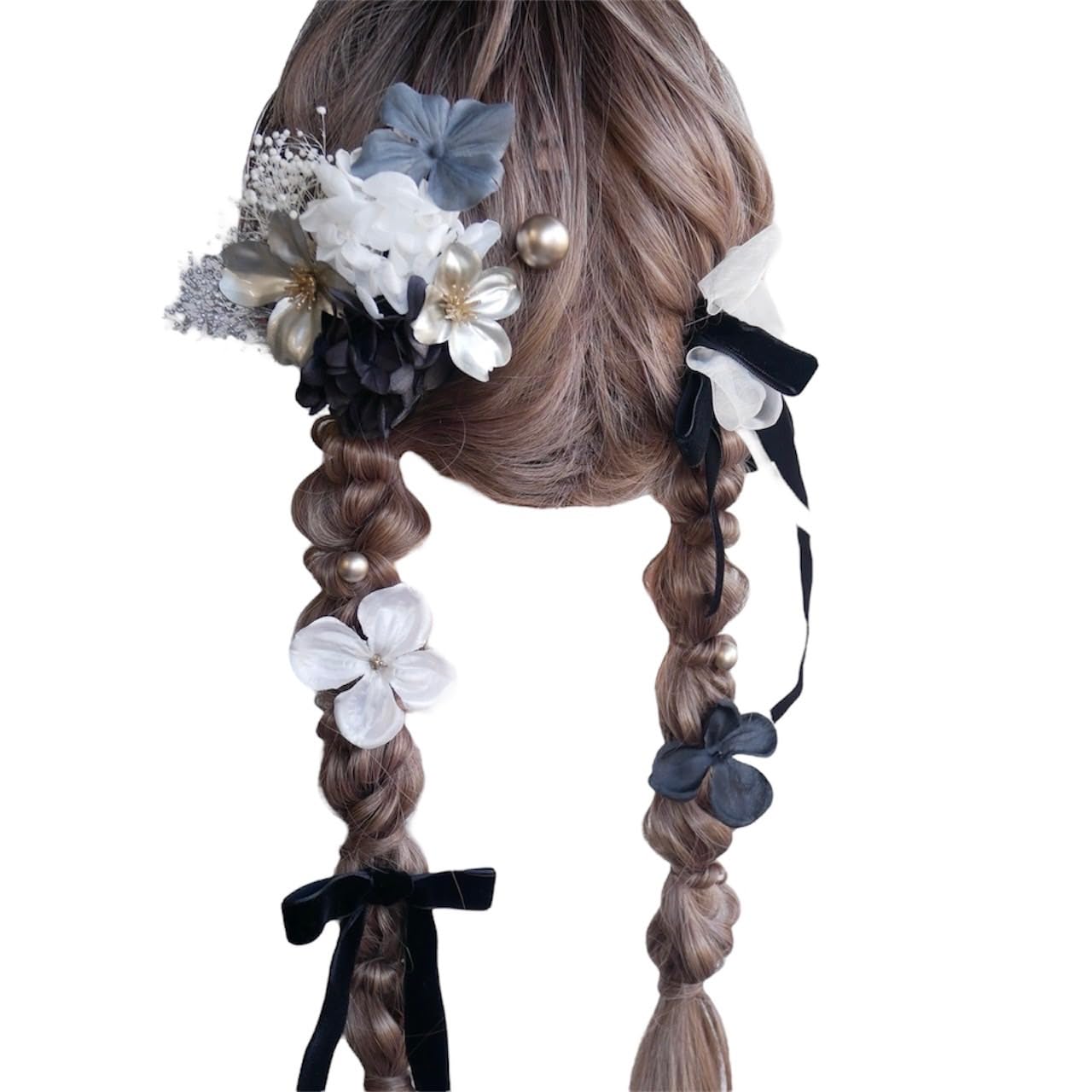 

Украшение для волос из сухоцветов и лент Lomeri в 3 Идеально для и японского Идеально для и других особых Размер U38 (Доступные цвета), Юката, Кимоно,