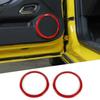 Interior Car Door Speaker Decor Cover Ring Trim For Chevrolet Camaro 2012-15 Red