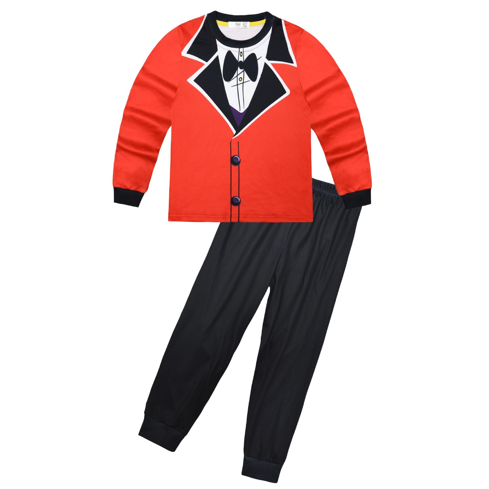 

Long-Sleeved, Magical Digital Circus Print, Middle-Aged And Older Children S Daily Loungewear Long-Sleeved Set 8028 110