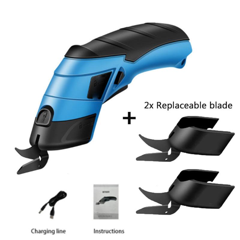 ZK40 Electric Scissors Cloth Cut Machine Lithium Charging Leather Sewing Tailor Scissor Tungsten Steel Blade Portable Hand Tool