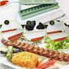 Single Row Kebab Maker Bbq Meat Skewer Machine Kebab Press Maker Reusable Plastic Bbq Skewer Maker Kebab Preparation BBQ Tool