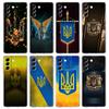 U-Ukraine Flag Phone Case for Samsung Galaxy S23 S20 FE S22 S21 Ultra M21 M22 M32 S10 S10E S9 S8 Plus 5G Transparent Shell Capas