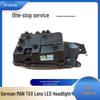 Dual-Lens LED Headlights with DRL & Sequential Turn Signals for MAN TGX/TGS Germany Models.