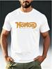 Herren-T-Shirt mit kurzem Ärmel und einem Vintage 'Norton MOTORCYCLES'-Aufdruck