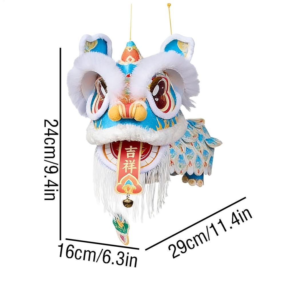 Chinese New Year 2026 Lanterns Lion Dance Hanging Lamp DIY Material Spring Festival Traditional Lanterns Material Package