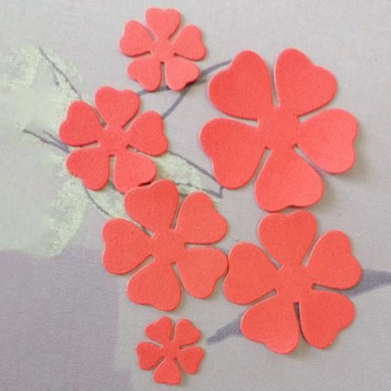 Die Cut Anti-deform Easy Use Carbon Steel Flower Petal Pattern DIY Template Mould for Scrapbook