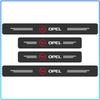 4Pcs Carbon Fiber Car Door Sill Protector Threshold Stickers For Opel Crosa D Astra H Insignia Astra J Zafira B Mokkaastra Vivaro Astra G