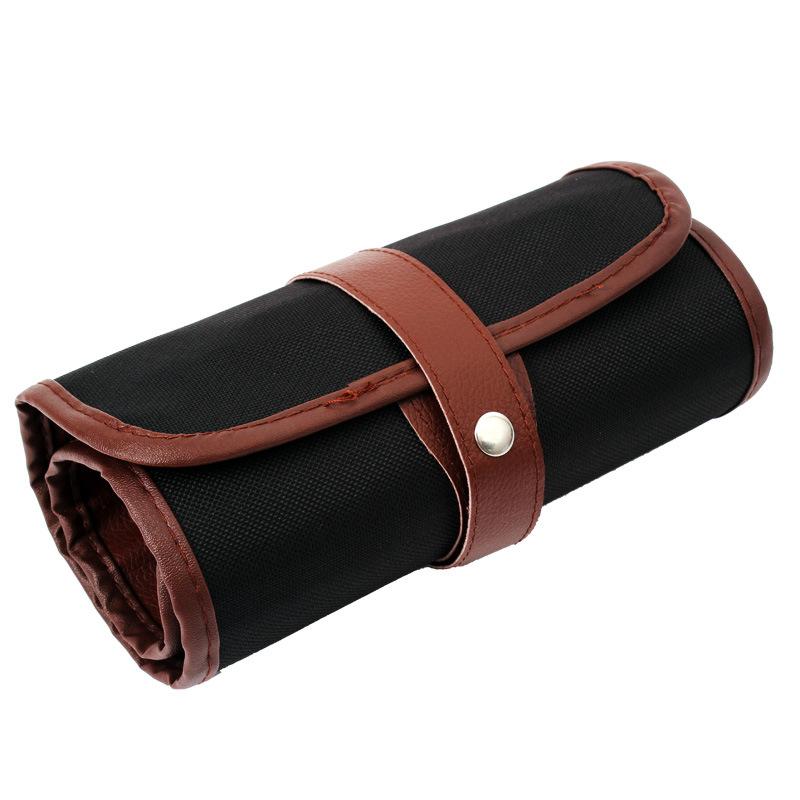 36/48 Holes Wrap Roll Up Pencil Bag Pen Case Holder Storage Writing Supplies Stationery Supplies Cosmetic Bag Pencil Pouch