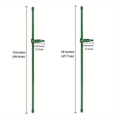 Garden Plant Support Stakes for Roses Orchid Climbing Vines Anti Tipping Pole Single Stem Flower Stakes Plant Cage Support Frame