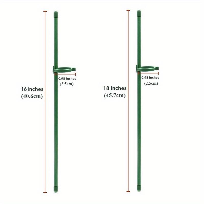 Garden Plant Support Stakes for Roses Orchid Climbing Vines Anti Tipping Pole Single Stem Flower Stakes Plant Cage Support Frame